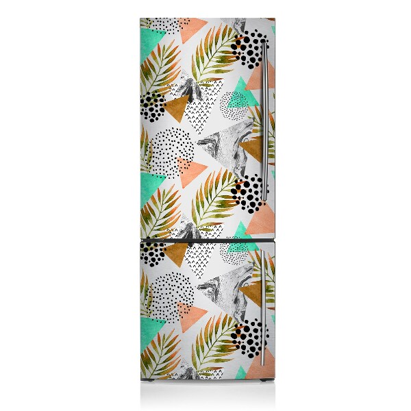 Painel magnético para frigorífico Pontos e folhas