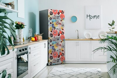 Painel magnético para frigorífico Padrão floral