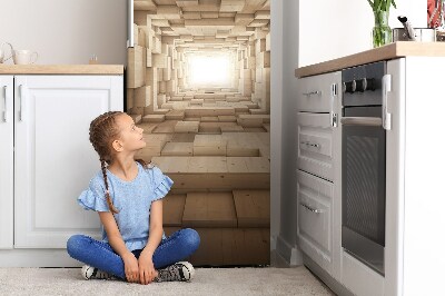 Capa magnética para frigorífico Madeira abstrata