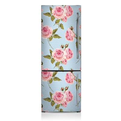 Capa magnética para frigorífico Rosas com folhas