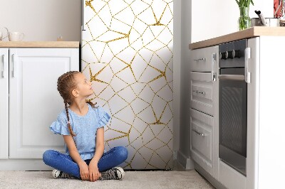 Painel magnético para frigorífico Mosaico dourado