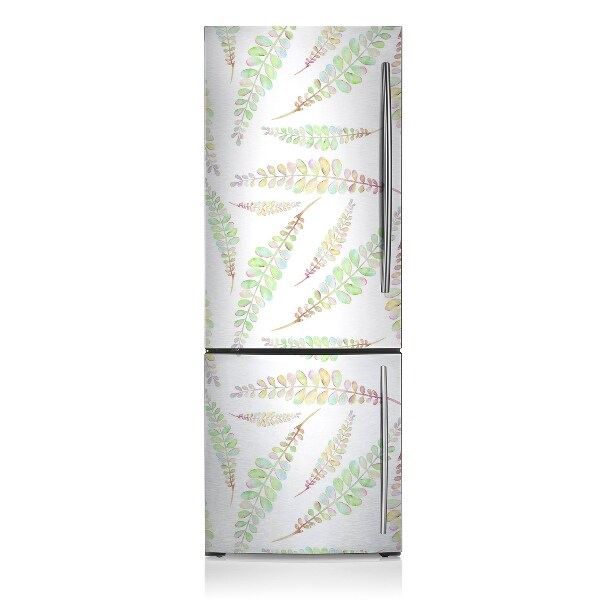 Capa magnética para frigorífico Folhas em aquarela