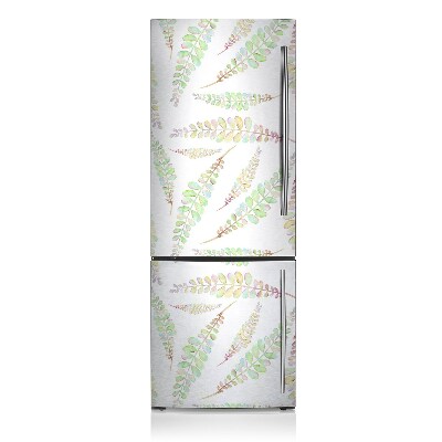 Capa magnética para frigorífico Folhas em aquarela