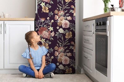 Painel magnético para frigorífico Jardim com flores