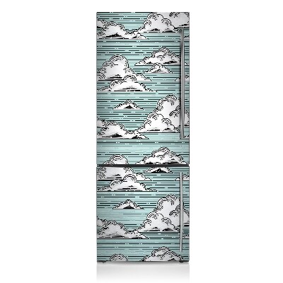 Capa magnética para frigorífico Desenho de nuvens