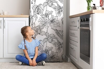 Painel magnético para frigorífico Linha Lágrimas de Flores