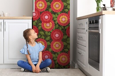 Painel magnético para frigorífico Flor geométrica