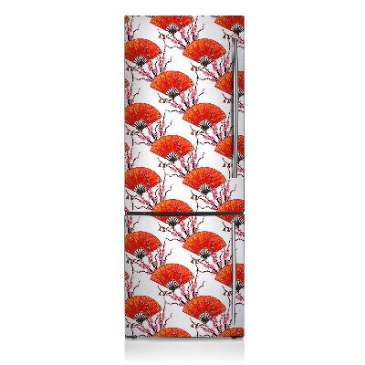 Painel magnético para frigorífico fã japonês