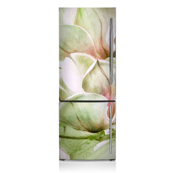 Capa magnética para frigorífico Flores de magnólia