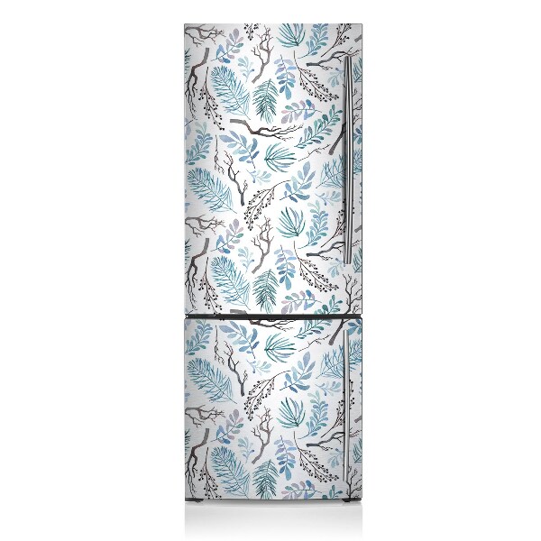 Capa magnética para frigorífico Folhas e galhos