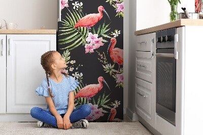 Painel magnético para frigorífico Flamingo preto