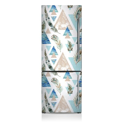 Painel magnético para frigorífico Triângulos e penas