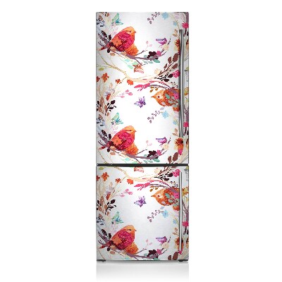 Capa magnética para frigorífico Pássaros em um galho