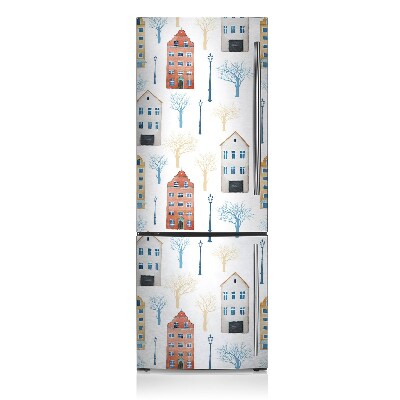 Painel magnético para frigorífico Prédio