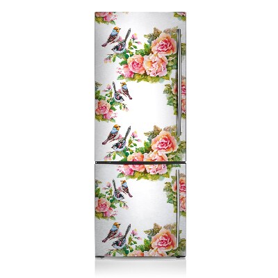 Capa magnética para frigorífico Pássaros em um galho