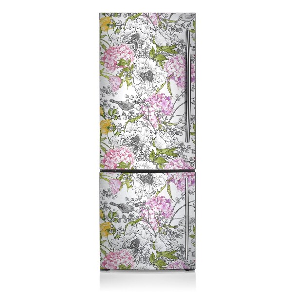 Painel magnético para frigorífico Pássaros