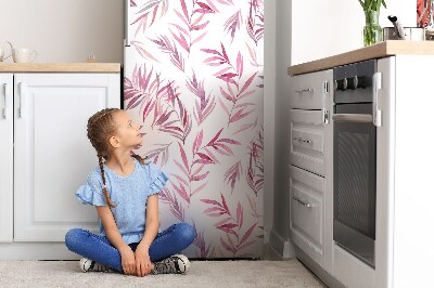 Painel magnético para frigorífico Folhas cor de rosa