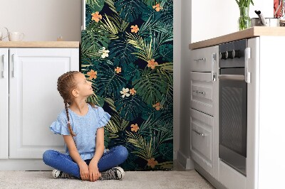 Painel magnético para frigorífico Flores e folhas