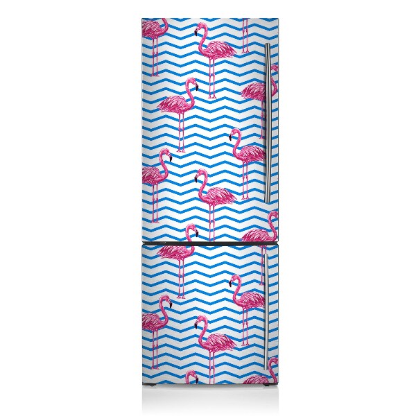 Capa magnética para frigorífico Flamingos
