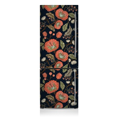 Painel magnético para frigorífico Flores retrô