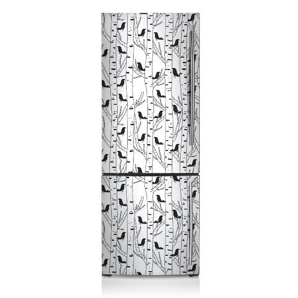 Capa magnética para frigorífico Pássaros e árvores