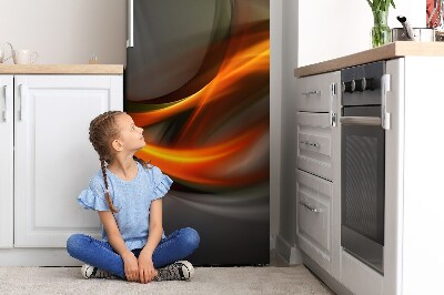 Capa magnética para frigorífico Abstração laranja