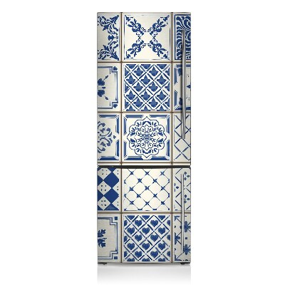 Capa magnética para frigorífico Azulejos azuis