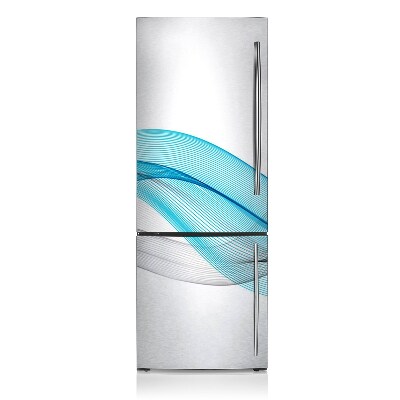 Painel magnético para frigorífico Listras azuis e cinzas