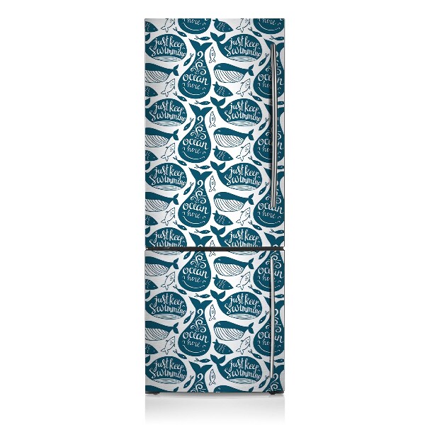 Painel magnético para frigorífico Baleia