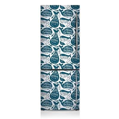 Painel magnético para frigorífico Baleia