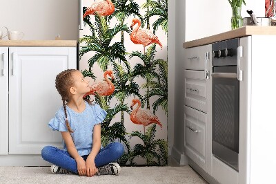 Painel magnético para frigorífico Flamingos