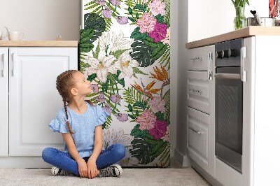 Painel magnético para frigorífico Flores exóticas