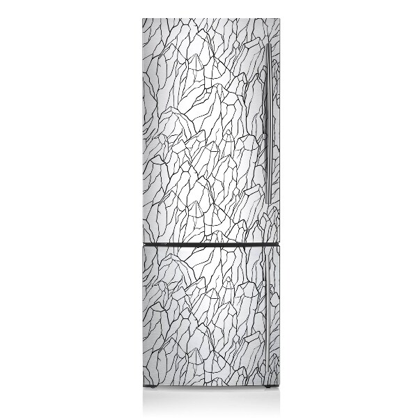 Capa magnética para frigorífico Esboço da montanha