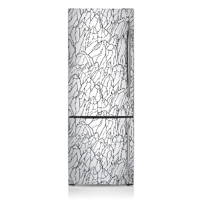 Capa magnética para frigorífico Esboço da montanha