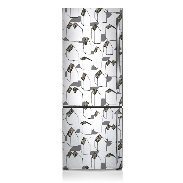 Painel magnético para frigorífico Casas modernas