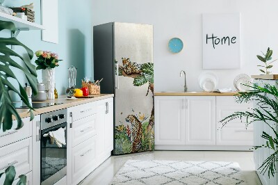 Capa magnética para frigorífico Chita em um galho