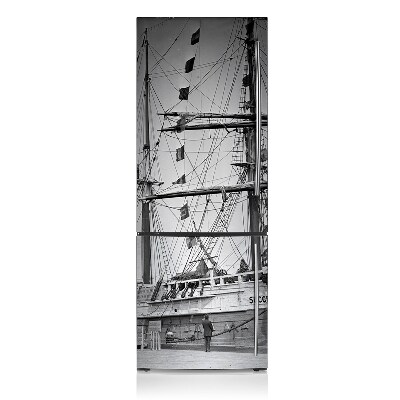 Capa magnética para frigorífico Navio velho