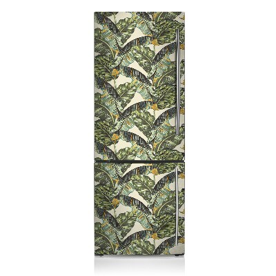 Capa magnética para frigorífico Folhas tropicais