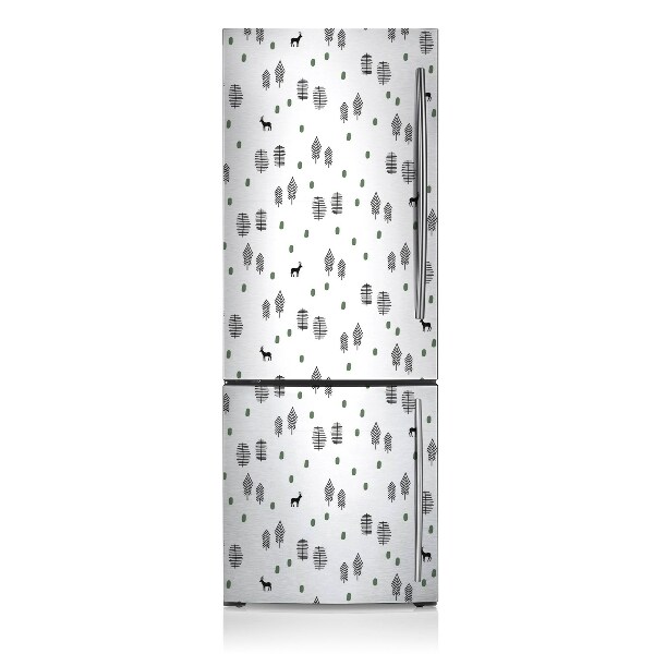 Painel magnético para frigorífico Veados na floresta