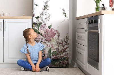 Capa magnética para frigorífico Jardim pastel