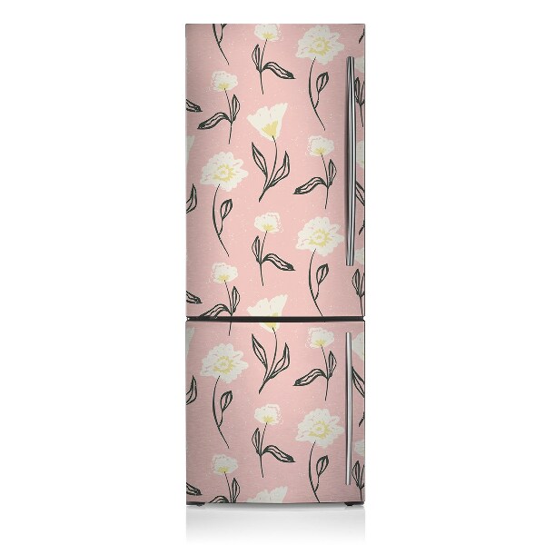 Capa magnética para frigorífico Flores delicadas