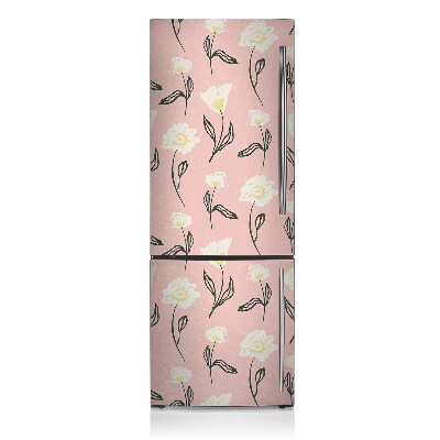 Capa magnética para frigorífico Flores delicadas