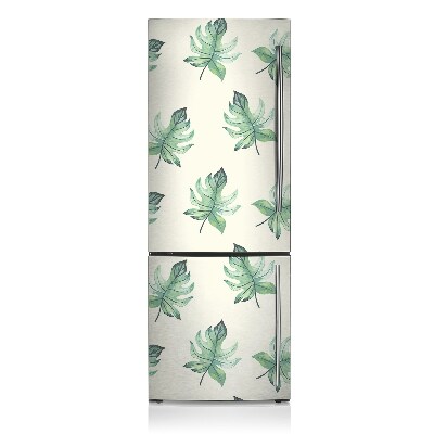 Painel magnético para frigorífico Folhas tropicais