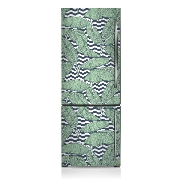 Painel magnético para frigorífico Folhas tropicais