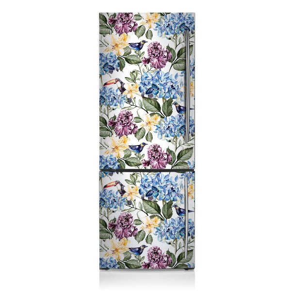 Painel magnético para frigorífico Flores retrô