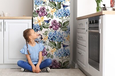 Painel magnético para frigorífico Flores retrô