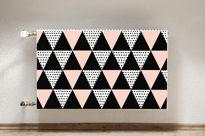 Cobertura magnética para radiador Triângulos geométricos