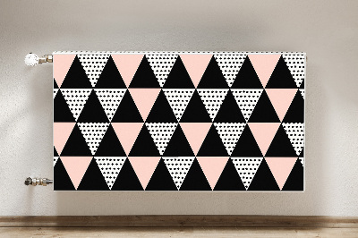 Cobertura magnética para radiador Triângulos geométricos