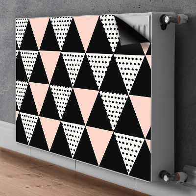 Cobertura magnética para radiador Triângulos geométricos