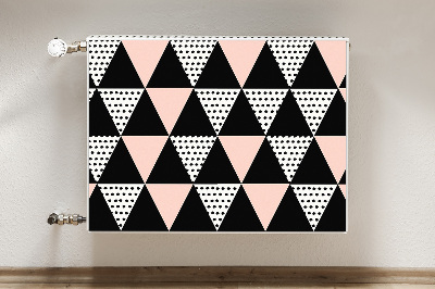 Cobertura magnética para radiador Triângulos geométricos